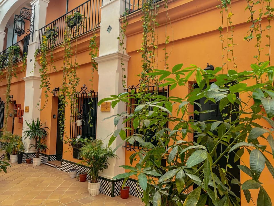 Property building, Patio, Inner courtyard view