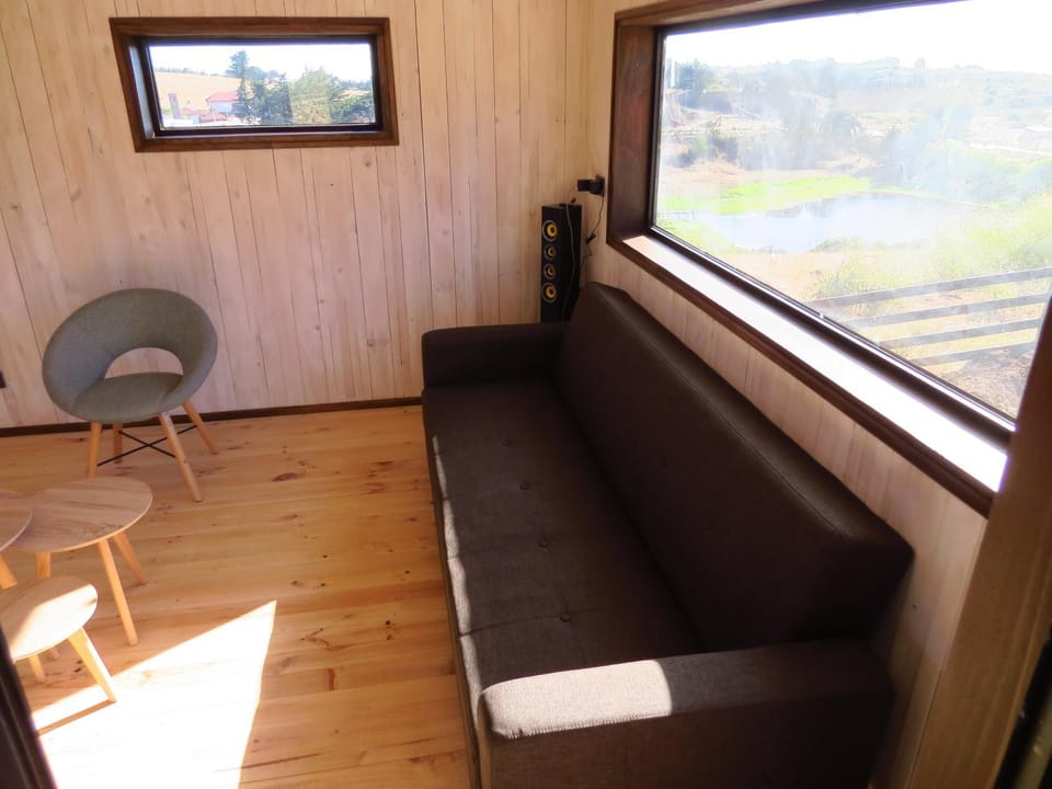 Living room, Seating area, Garden view
