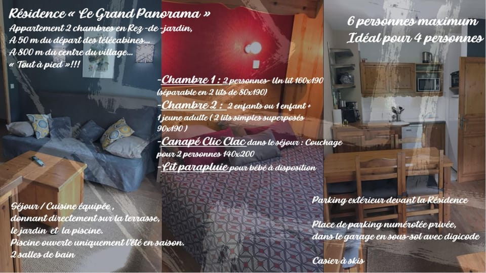 Appartement T2+cabine indépendante au départ des télécabines Saint-Gervais/Bettex/Mont d’Arbois Cabin in Saint-Gervais-Bains