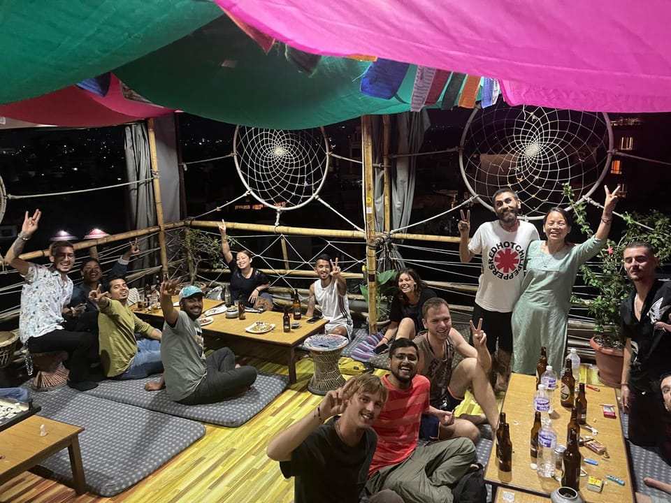 Property building, Restaurant/places to eat, group of guests