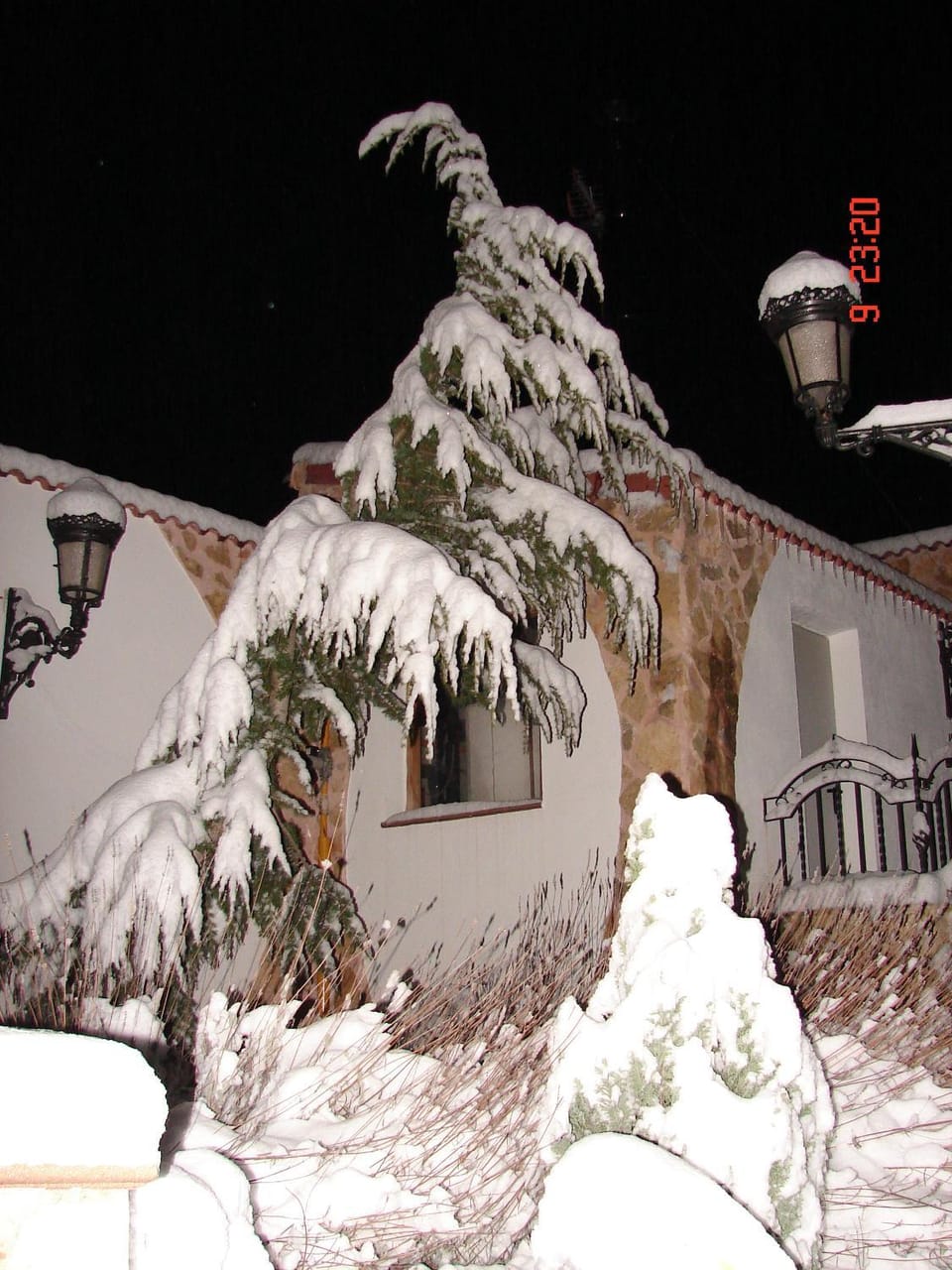 Property building, Patio, Night, Winter, Place of worship, Garden, Decorative detail, On site, Garden view