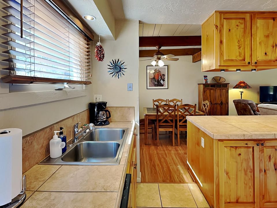 Kitchen or kitchenette, Living room, Seating area, Dining area, furniture, kitchen