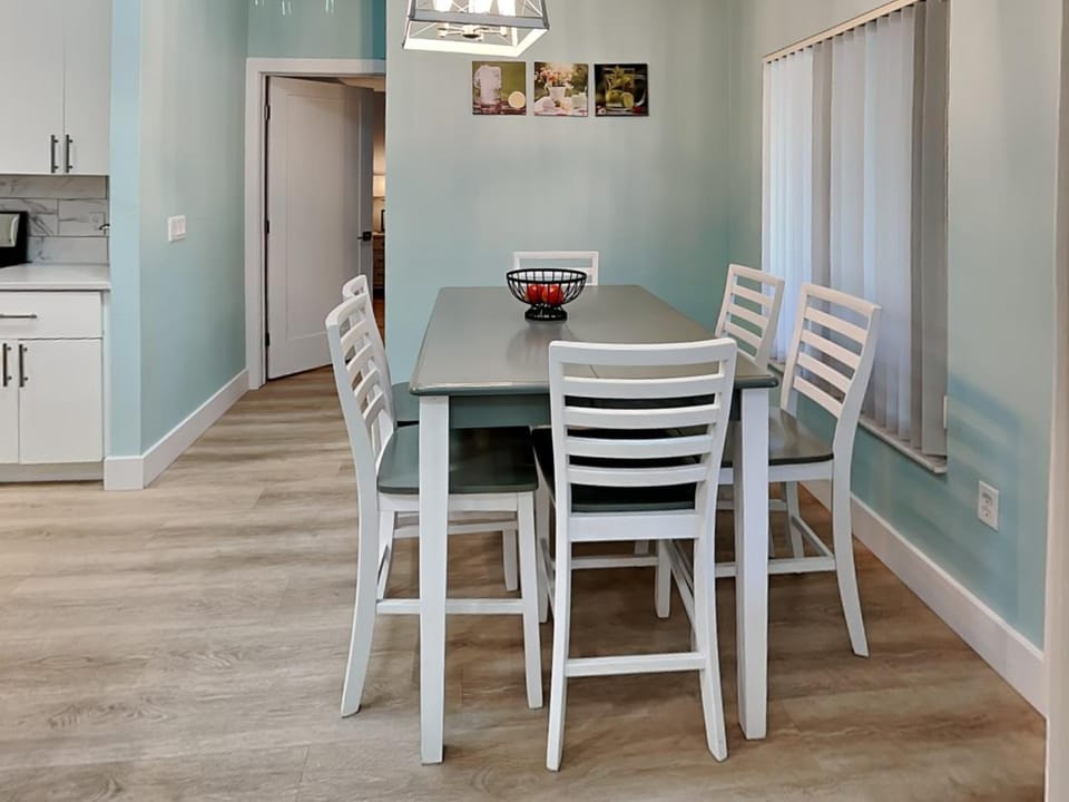 Dining area, furniture, kitchen