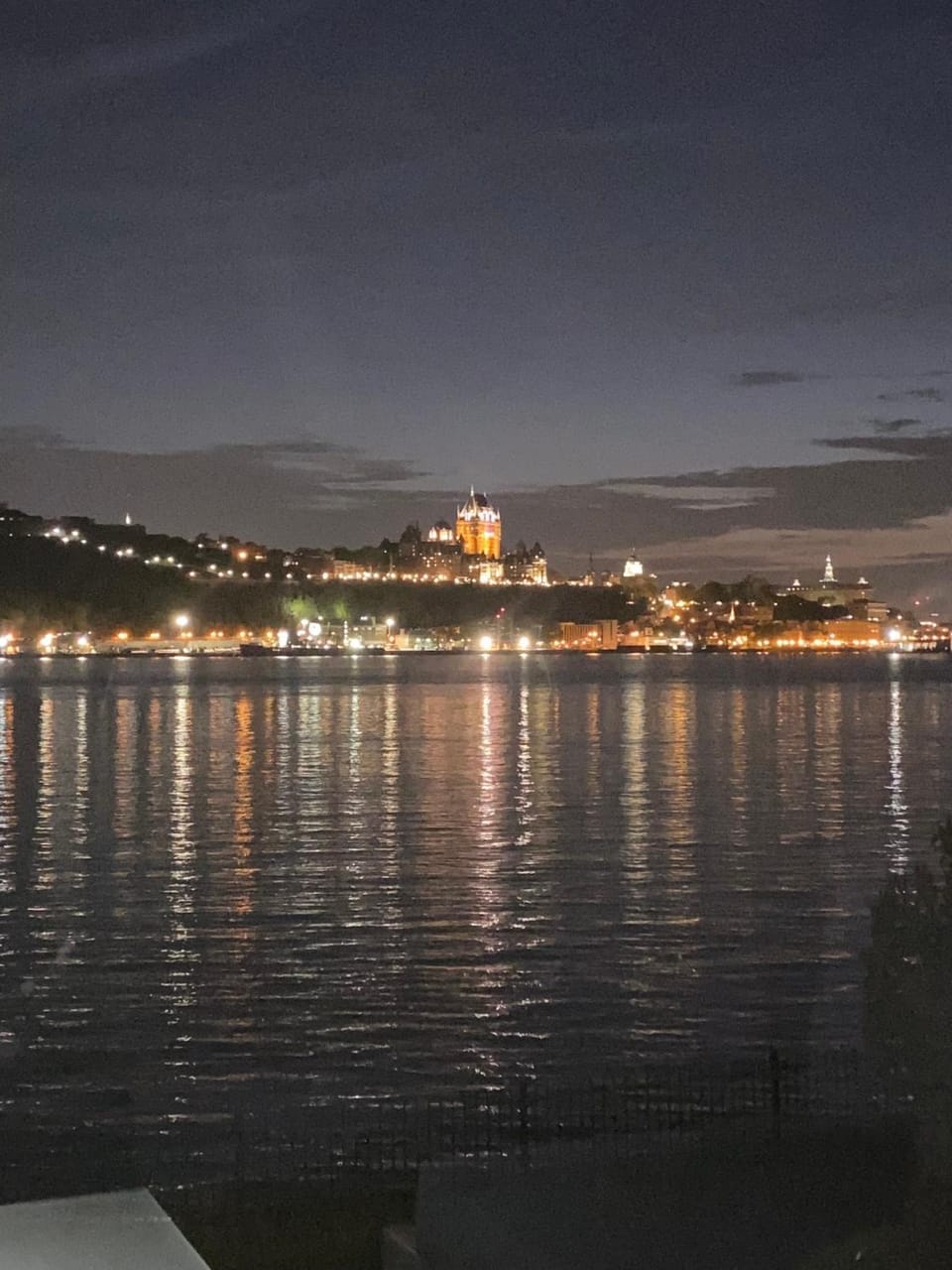 Night, Natural landscape, City view, River view