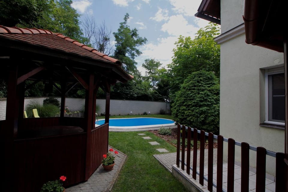 Summer, Garden, Swimming pool