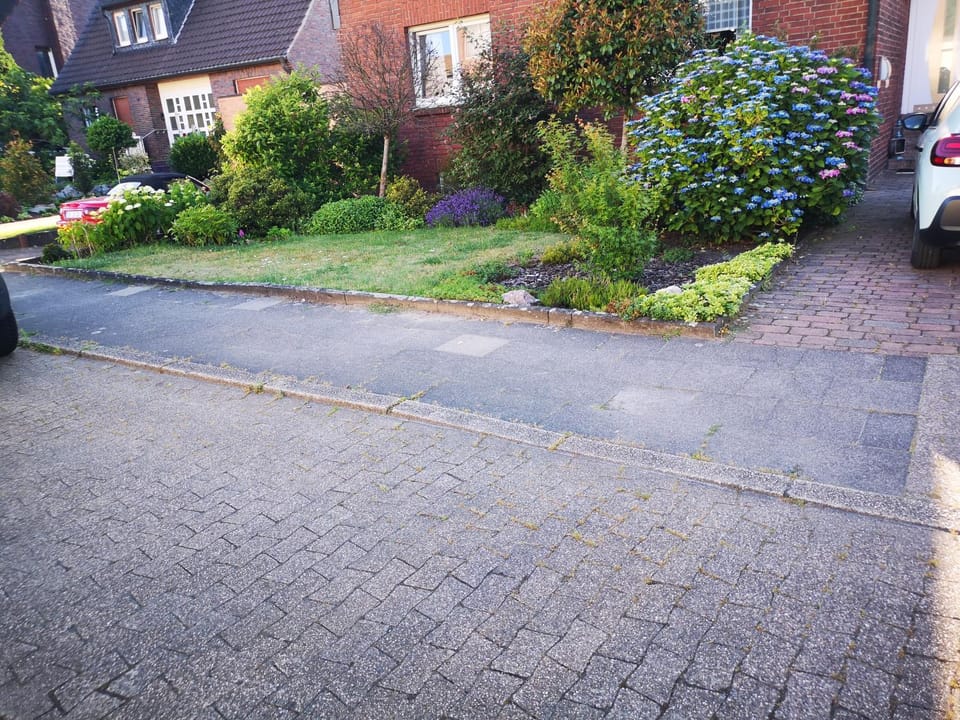 Property building, Neighbourhood, Garden, Street view, Parking