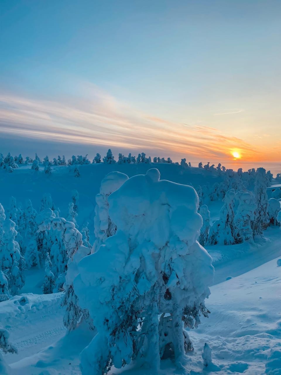 Natural landscape, Winter, Hiking