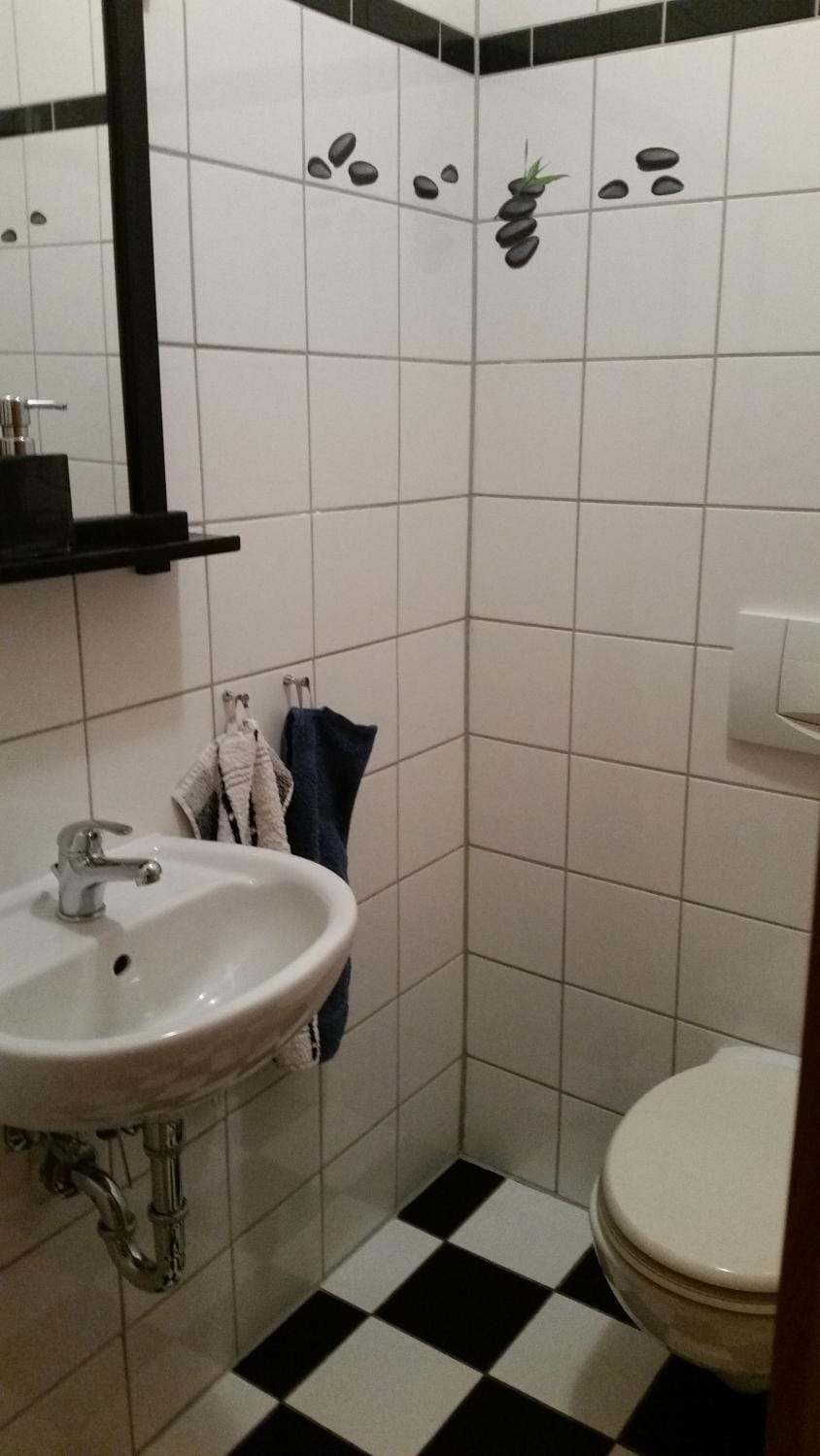 Toilet, Bathroom, towels