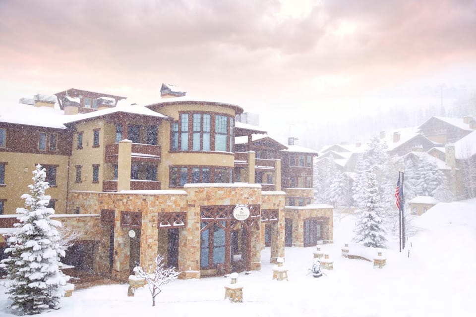 Facade/entrance, Winter, Skiing, Mountain view, Sunset