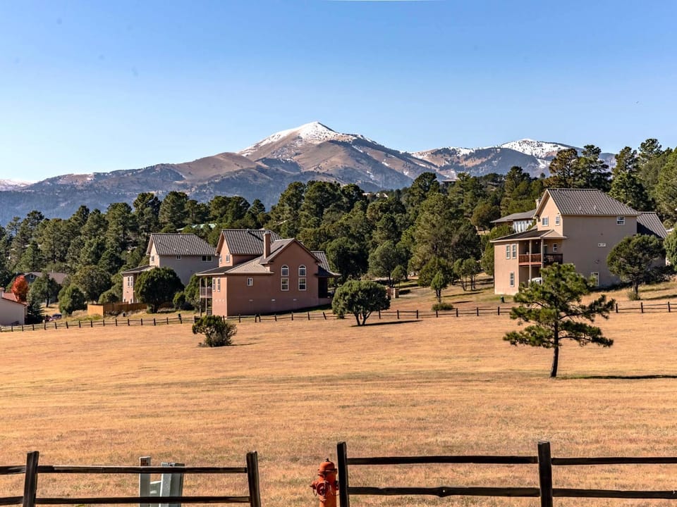 Property building, Neighbourhood, Natural landscape, Mountain view