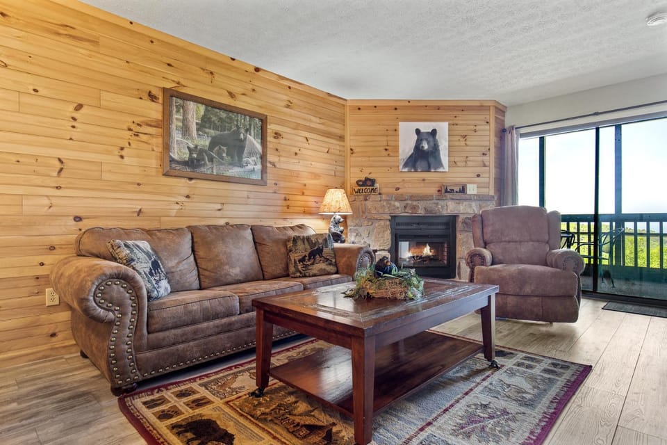 Balcony/Terrace, Living room, fireplace, furniture