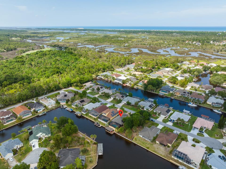 Natural landscape, Bird's eye view, River view, Sea view