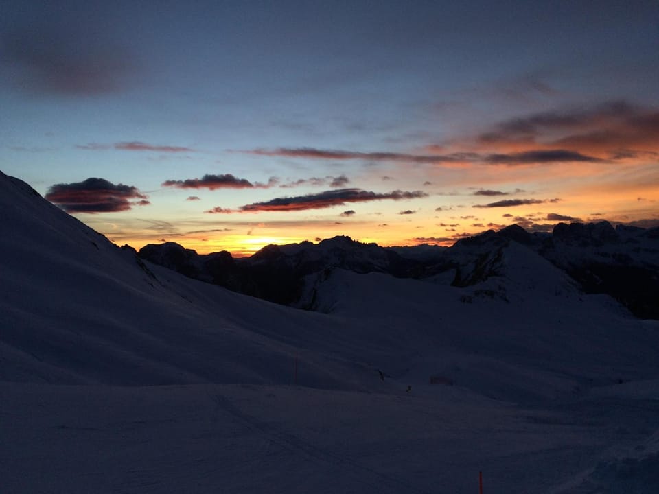 Mountain view, Sunset