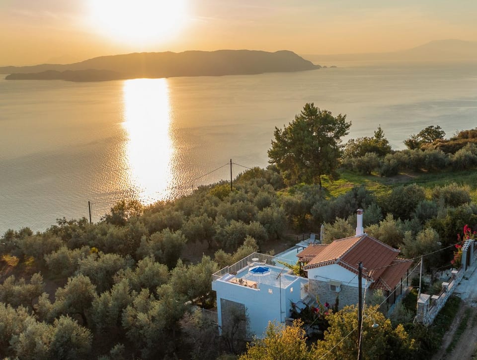 Natural landscape, Sea view, Sunset