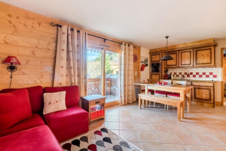 Bed, kitchen