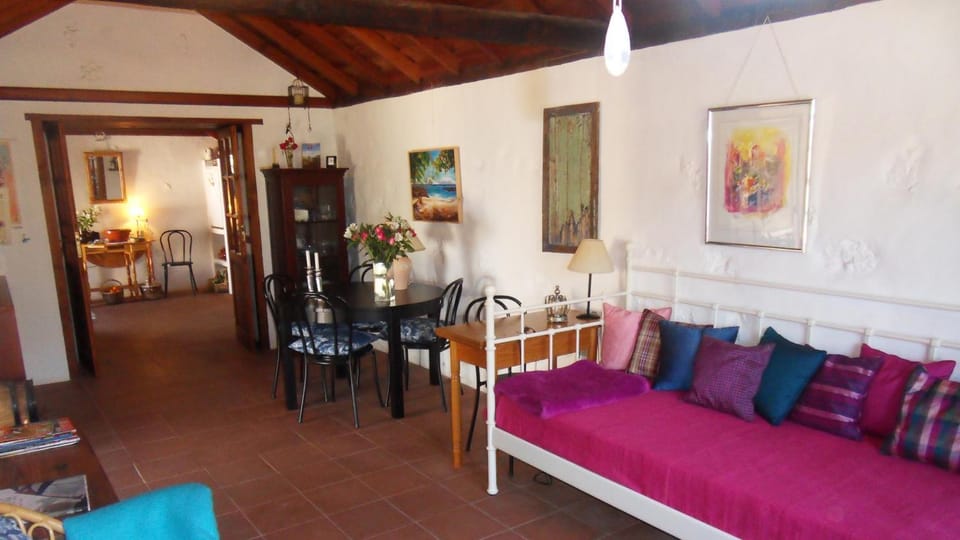 Bed, Living room, Dining area