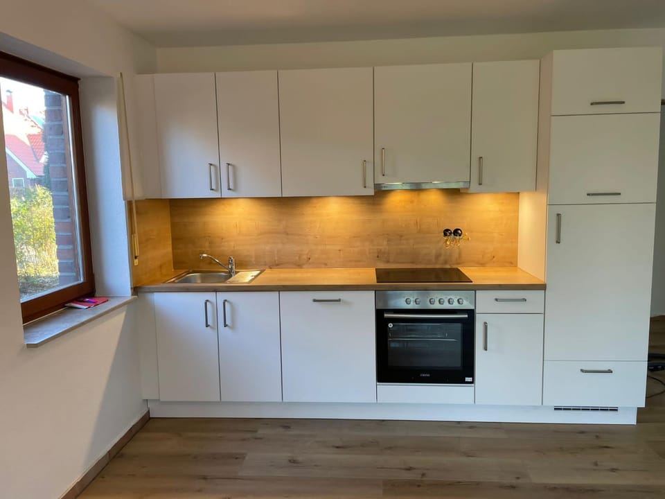 Kitchen or kitchenette, dishwasher, stove, kitchen