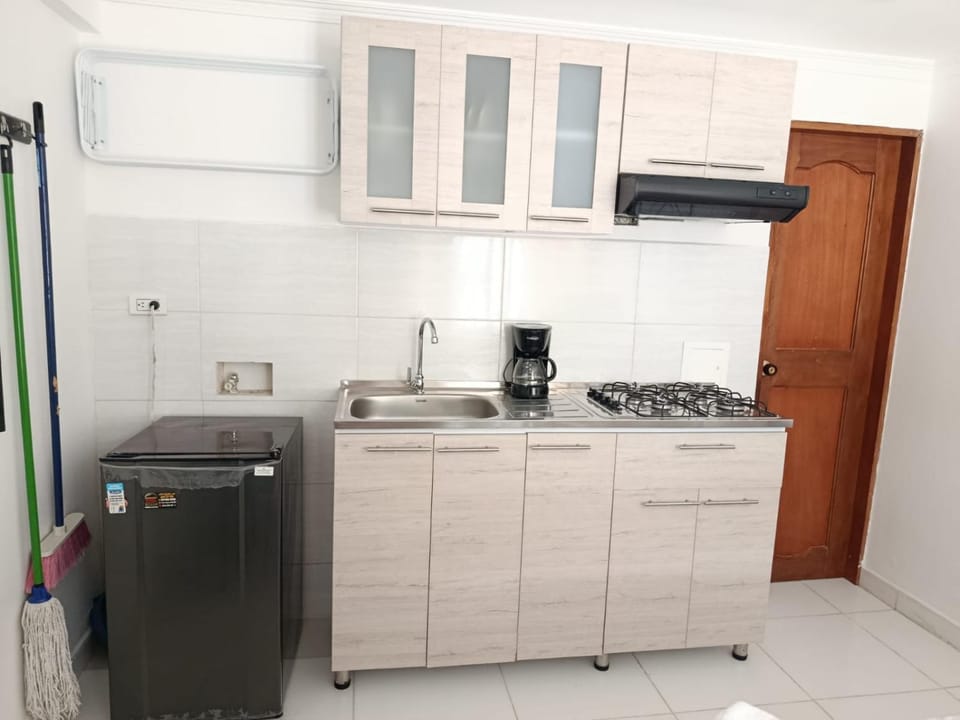 Kitchen or kitchenette, dishwasher