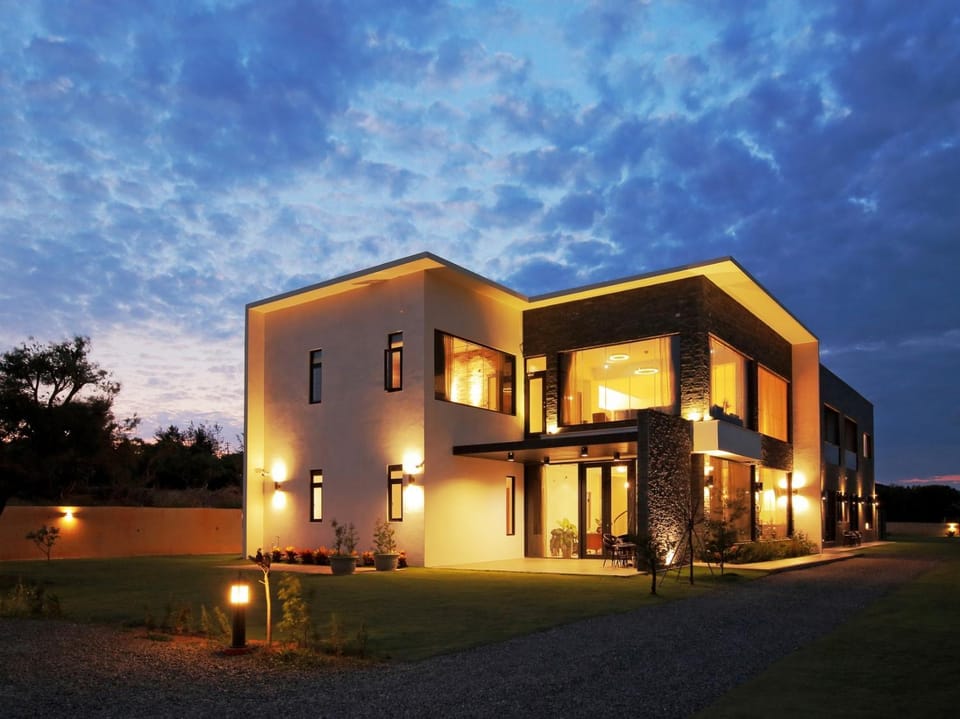 Facade/entrance, Off site, Garden view