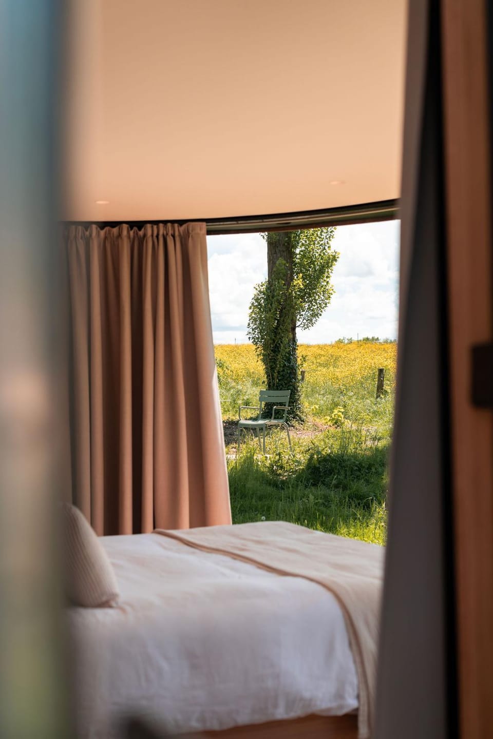 Bed, Natural landscape, Bedroom