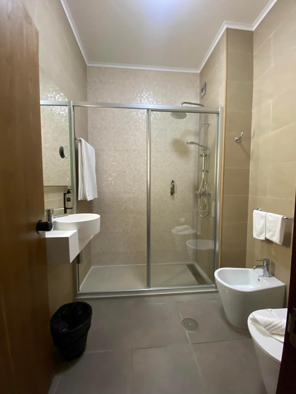 Shower, Toilet, towels