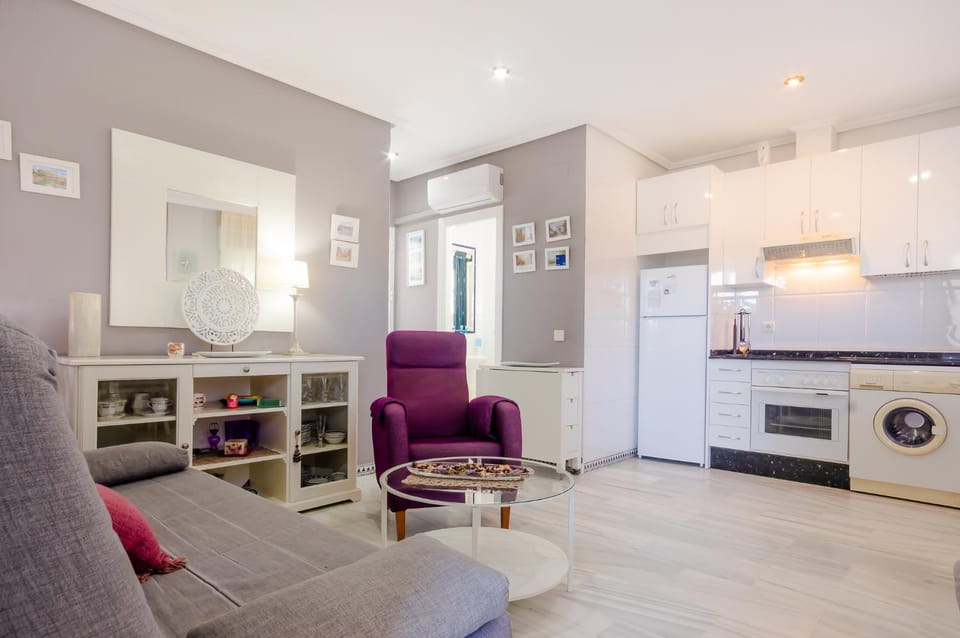 Living room, kitchen