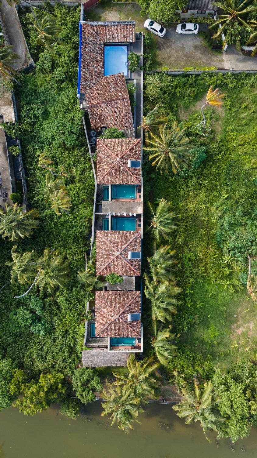 Property building, Day, Natural landscape, Bird's eye view, Swimming pool