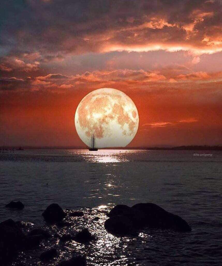 Natural landscape, Sea view, Sunset