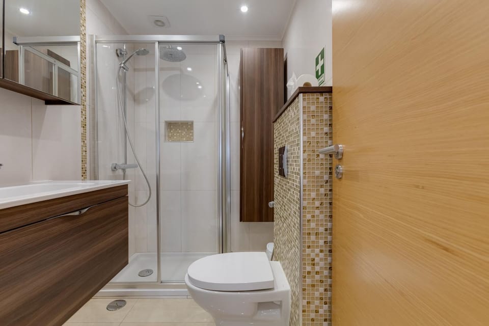 Shower, Toilet, Bathroom, towels