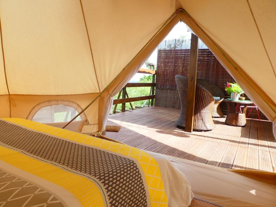 Patio, Bed, View (from property/room), Balcony/Terrace, Bedroom, Mountain view, Sea view