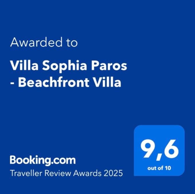 Sophia Villa Paros - Beachfront Villa at Lolantonis Villa in Paros, Greece