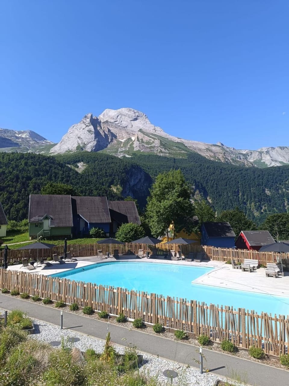 Summer, View (from property/room), Mountain view, Mountain view, Swimming pool