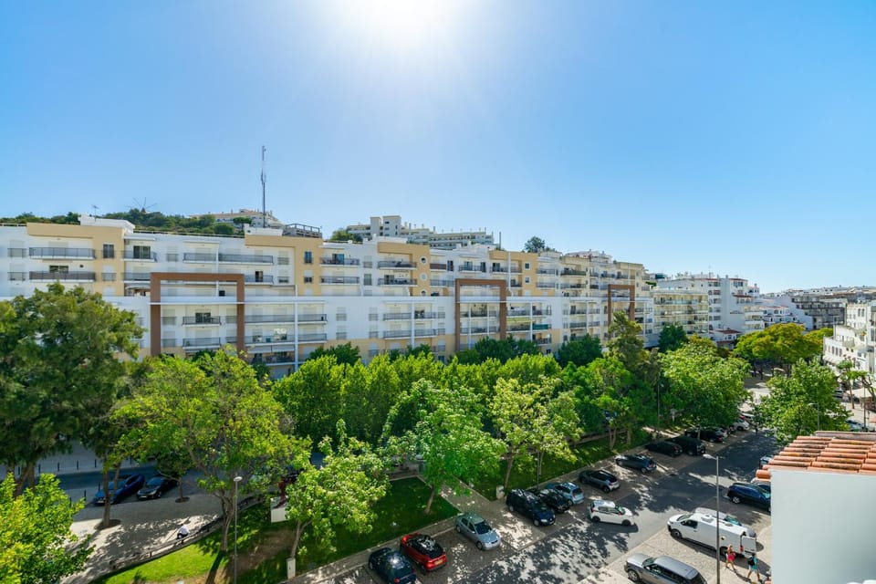 Property building, Day, Neighbourhood, Natural landscape, City view, Street view, Location, Parking