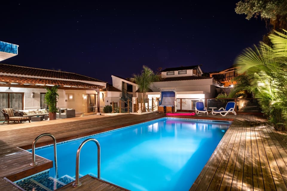 Pool view, sunbed