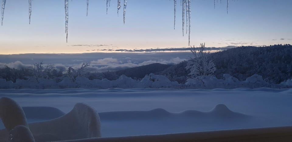 Winter, Balcony/Terrace, Hiking, Mountain view, Sunrise