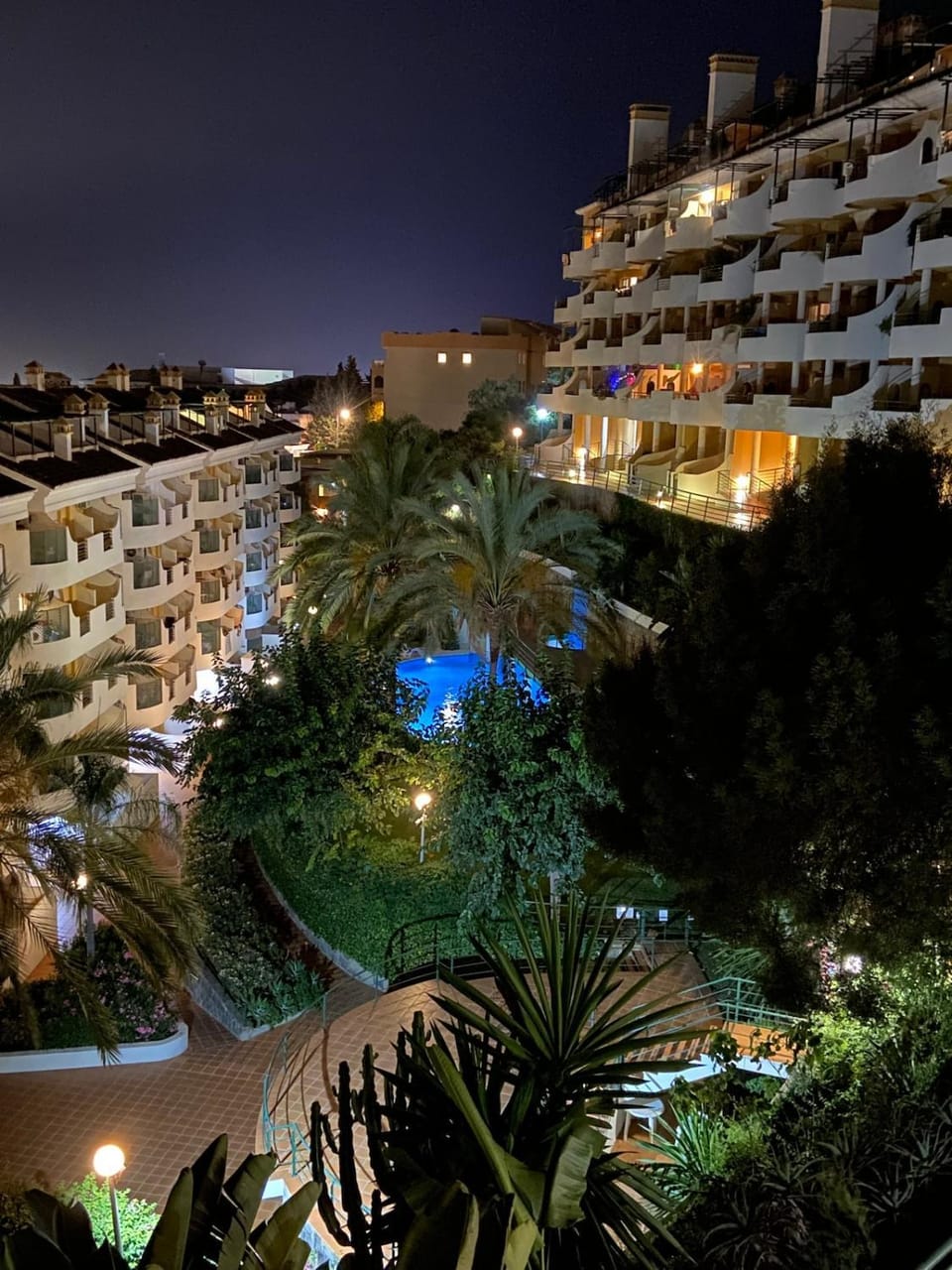 Night, Swimming pool