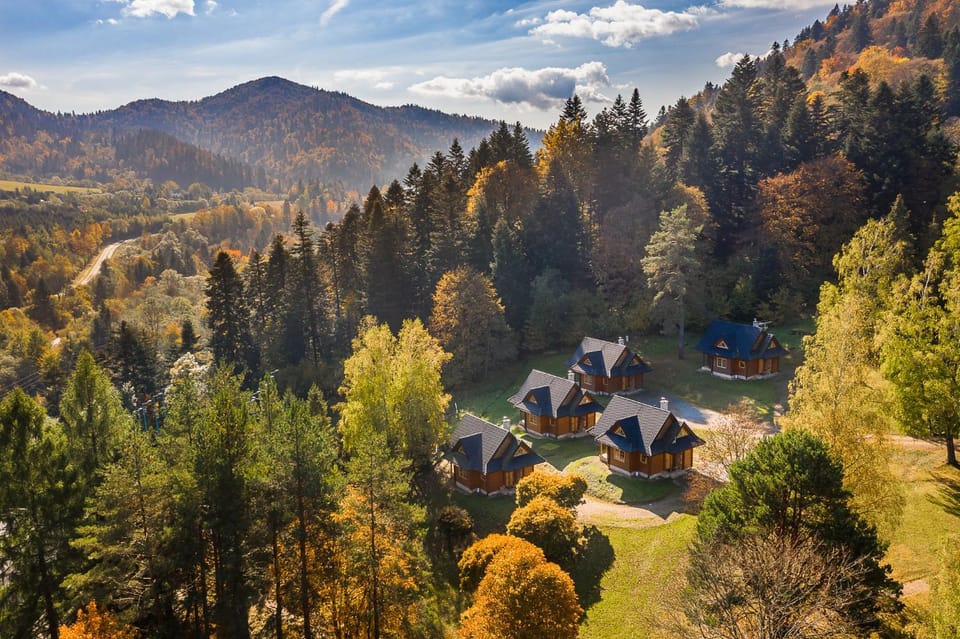 Property building, Spring, Natural landscape, Bird's eye view, Garden view, Mountain view