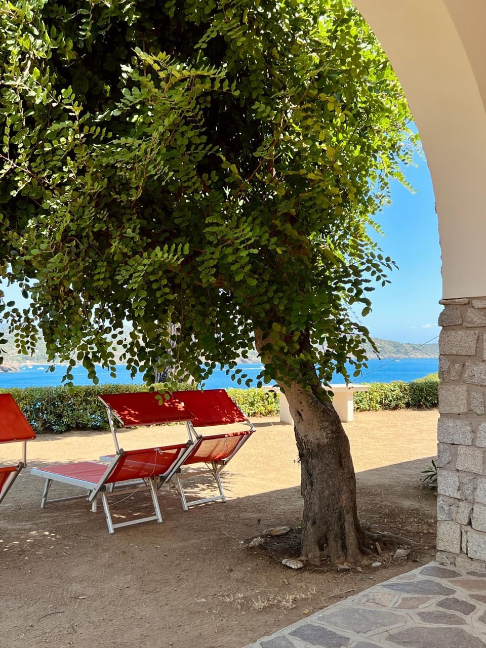 Patio, Spring, Day, Natural landscape, Beach, Sea view, sunbed