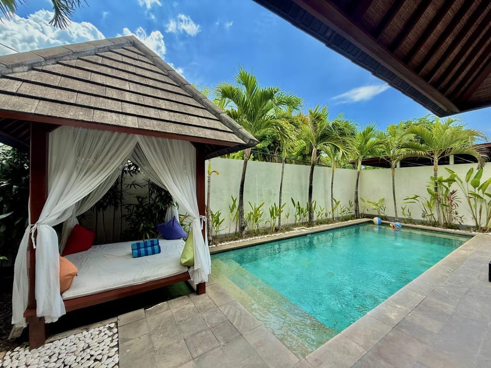 Patio, Natural landscape, Garden, Garden view, Pool view, Swimming pool