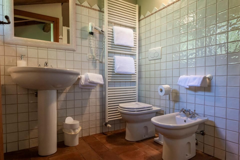 Toilet, Bathroom, bidet, towels