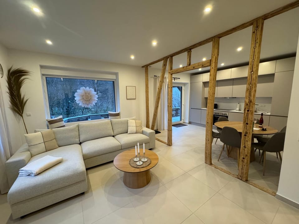 Living room, Seating area, Dining area