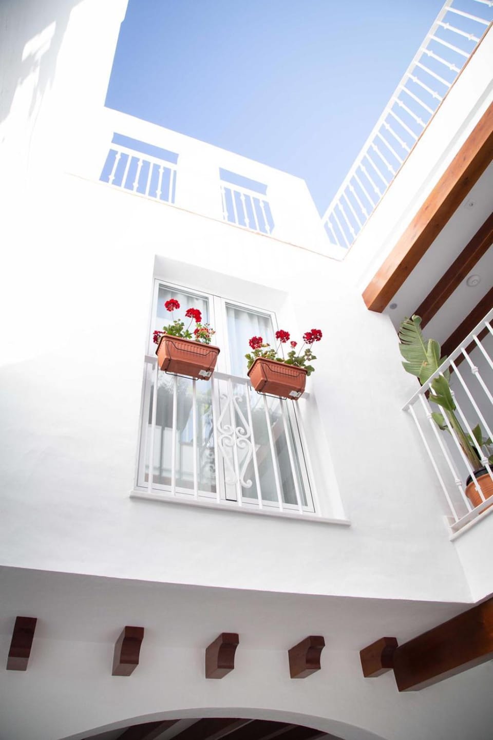 Patio, Balcony/Terrace, Inner courtyard view