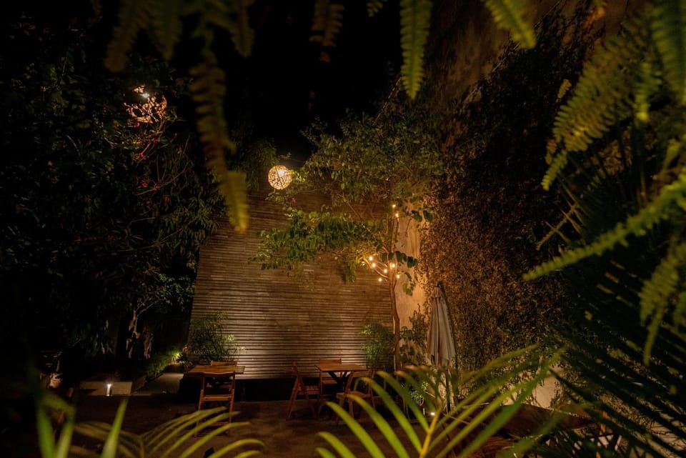 Patio, Night, Natural landscape