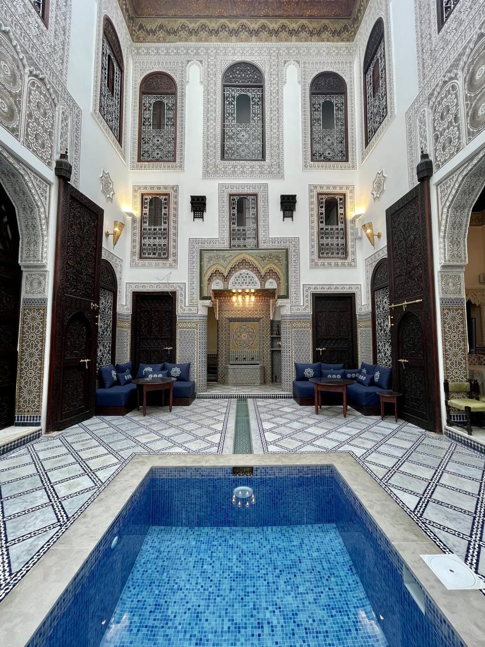Living room, Pool view, Swimming pool, Swimming pool