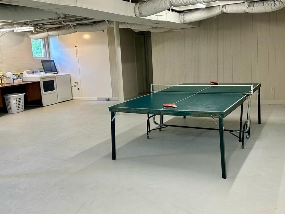 Game Room, Table tennis, washing machine, dryer