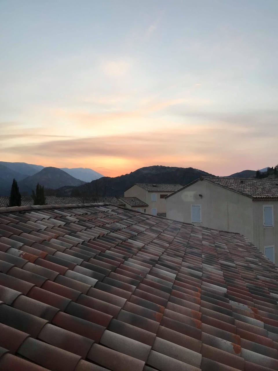 Property building, Sunset