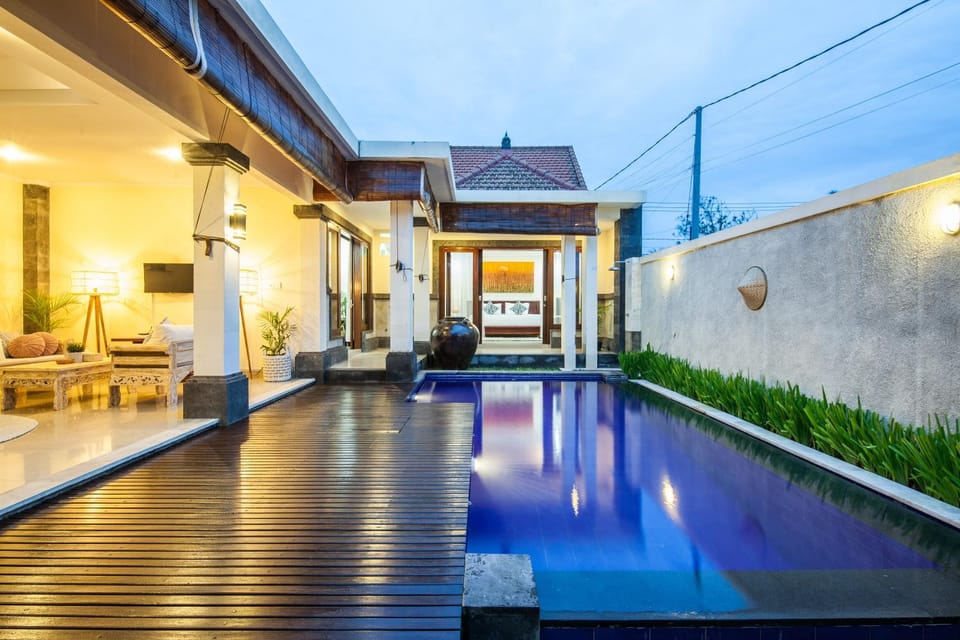 Property building, Swimming pool, Sunrise, Sunset