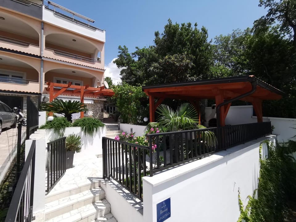 Property building, Patio, BBQ facilities, Garden