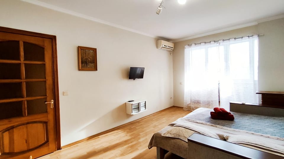 Bed, TV and multimedia, Photo of the whole room, air conditioner