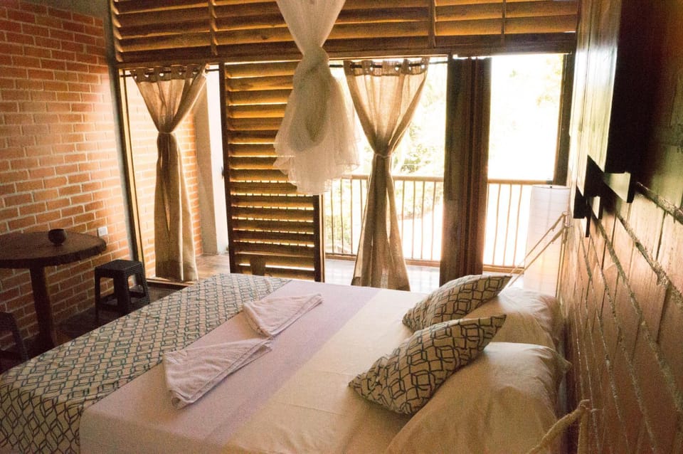 Bed, Bathroom, Balcony/Terrace, Photo of the whole room, Decorative detail, Bedroom